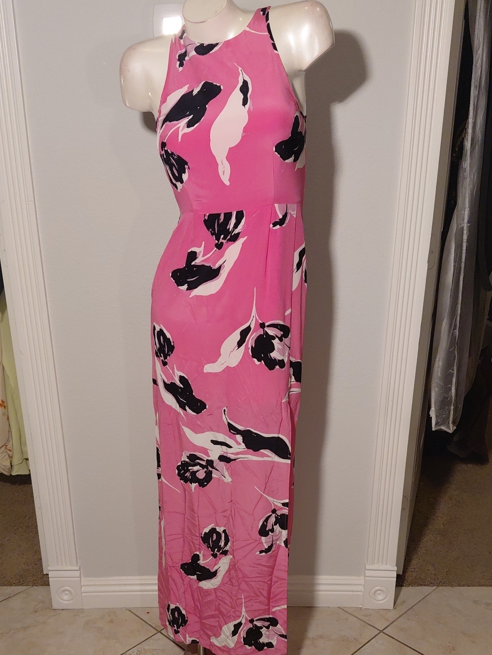 Yumi Kim Pink Silk Maxi Dress